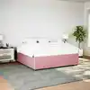 Image de Cadre De Lit Sans Matelas Rose 180x200 Cm Velours Vidaxl