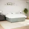 Image de vidaXL Cadre de lit sans matelas gris clair 200x200 cm velours 3285030
