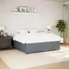 Image de Cadre De Lit Sans Matelas Gris Foncé 200x200 Cm Velours Vidaxl