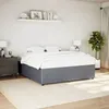 Image de vidaXL Cadre de lit sans matelas gris foncé 200x200 cm velours 3285031