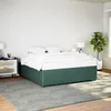Image de vidaXL Cadre de lit sans matelas vert foncé 200x200 cm velours 3285033