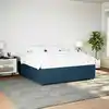 Image de Cadre De Lit Sans Matelas Bleu 200x200 Cm Velours Vidaxl