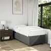 Image de Sommier À Lattes De Lit Et Matelas Gris Foncé 90x190 Cm Tissu Vidaxl