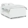 Image de Sommier À Lattes De Lit Avec Matelas Blanc 160x200cm Similicuir Vidaxl