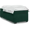 Image de Sommier À Lattes De Lit Et Matelas Vert Foncé 80x200 Cm Velours Vidaxl