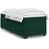 Image de Sommier À Lattes De Lit Avec Matelas Vert Foncé 90x200 Cm Vidaxl