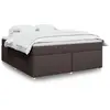 Image de Sommier    Lattes De Lit Avec Matelas Marron Fonc © 180x200 Cm Vidaxl