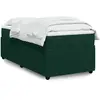 Image de Sommier À Lattes De Lit Avec Matelas Vert Foncé 90x190 Cm Vidaxl