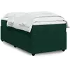 Image de Sommier À Lattes De Lit Avec Matelas Vert Foncé 90x200 Cm Vidaxl