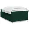 Image de Sommier À Lattes De Lit Et Matelas Vert Foncé 120x200cm Velours Vidaxl