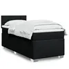 Image de Sommier    Lattes De Lit Et Matelas Noir 80x200 Cm Tissu Vidaxl