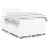 Image de Sommier À Lattes De Lit Avec Matelas Blanc 120x200cm Similicuir Vidaxl