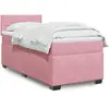 Image de Sommier À Lattes De Lit Et Matelas Rose 80x200 Cm Velours Vidaxl