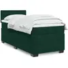 Image de Sommier À Lattes De Lit Avec Matelas Vert Foncé 90x190 Cm Vidaxl