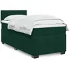 Image de Sommier À Lattes De Lit Avec Matelas Vert Foncé 90x190 Cm Vidaxl