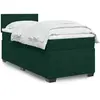 Image de Sommier À Lattes De Lit Avec Matelas Vert Foncé 90x200 Cm Vidaxl