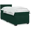 Image de Sommier À Lattes De Lit Avec Matelas Vert Foncé 100x200 Cm Vidaxl