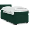Image de Sommier À Lattes De Lit Avec Matelas Vert Foncé 100x200 Cm Vidaxl
