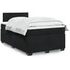 Image de Sommier À Lattes De Lit Avec Matelas Noir 120x190 Cm Velours Vidaxl