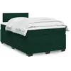 Image de Sommier À Lattes De Lit Avec Matelas Vert Foncé 120x190 Cm Vidaxl