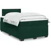 Image de Sommier À Lattes De Lit Avec Matelas Vert Foncé 120x190 Cm Vidaxl