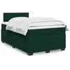 Image de Sommier À Lattes De Lit Et Matelas Vert Foncé 120x200cm Velours Vidaxl