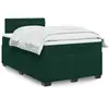 Image de Sommier À Lattes De Lit Et Matelas Vert Foncé 120x200cm Velours Vidaxl