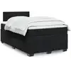 Image de Sommier À Lattes De Lit Avec Matelas Noir 120x200 Cm Velours Vidaxl