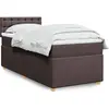 Image de Sommier    Lattes De Lit Avec Matelas Marron Fonc © 90x200 Cm Vidaxl