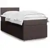 Image de Sommier À Lattes De Lit Avec Matelas Marron Foncé 90x200 Cm Vidaxl