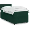 Image de Sommier    Lattes De Lit Et Matelas Vert Fonc © 80x200 Cm Velours Vidaxl