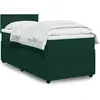 Image de Sommier À Lattes De Lit Avec Matelas Vert Foncé 90x190 Cm Vidaxl
