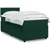 Image de Sommier À Lattes De Lit Avec Matelas Vert Foncé 90x190 Cm Vidaxl