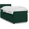 Image de Sommier À Lattes De Lit Avec Matelas Vert Foncé 100x200 Cm Vidaxl
