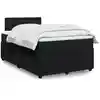 Image de Sommier À Lattes De Lit Avec Matelas Noir 120x190 Cm Velours Vidaxl