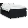 Image de Sommier À Lattes De Lit Avec Matelas Noir 140x200 Cm Velours Vidaxl