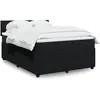 Image de Sommier    Lattes De Lit Et Matelas Noir 160x200 Cm Velours Vidaxl