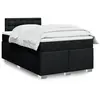 Image de Sommier À Lattes De Lit Avec Matelas Noir 120x200 Cm Tissu Vidaxl