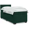 Image de Sommier À Lattes De Lit Avec Matelas Vert Foncé 90x190 Cm Vidaxl
