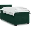 Image de Sommier À Lattes De Lit Avec Matelas Vert Foncé 90x200 Cm Vidaxl