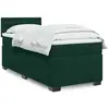 Image de Sommier À Lattes De Lit Avec Matelas Vert Foncé 90x200 Cm Vidaxl