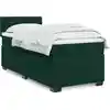 Image de Sommier À Lattes De Lit Avec Matelas Vert Foncé 90x200 Cm Vidaxl