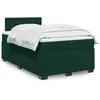 Image de Sommier À Lattes De Lit Avec Matelas Vert Foncé 120x190 Cm Vidaxl