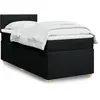 Image de Sommier    Lattes De Lit Et Matelas Noir 80x200 Cm Tissu Vidaxl