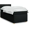 Image de Sommier    Lattes De Lit Et Matelas Noir 80x200 Cm Tissu Vidaxl