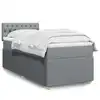 Image de Sommier    Lattes De Lit Et Matelas Gris Clair 90x190 Cm Tissu Vidaxl
