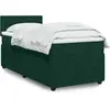 Image de Sommier À Lattes De Lit Avec Matelas Vert Foncé 90x190 Cm Vidaxl