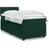 Image de Sommier À Lattes De Lit Avec Matelas Vert Foncé 90x200 Cm Vidaxl