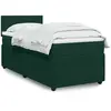 Image de Sommier À Lattes De Lit Avec Matelas Vert Foncé 100x200 Cm Vidaxl