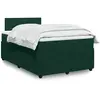 Image de Sommier À Lattes De Lit Et Matelas Vert Foncé 120x200cm Velours Vidaxl
